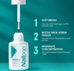 Brush-On Nail Glue Nail Pop Studio