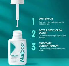 Brush-On Nail Glue Nail Pop Studio