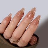 Radiant Ribbons Almond Nails - Press On Nails Nail Pop Studio