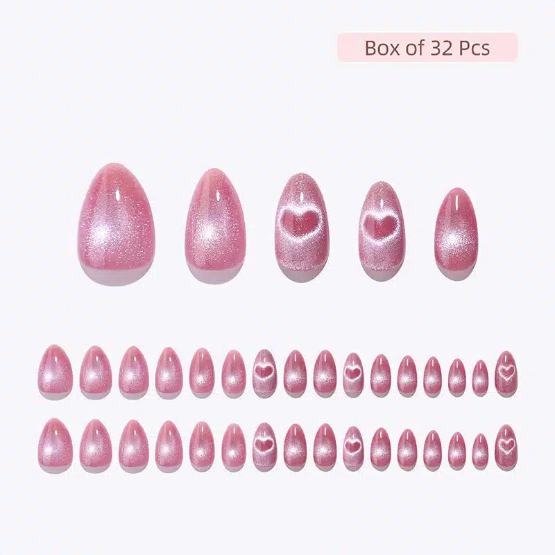 Dreamy Pink Almond Nails Nail Pop Studio