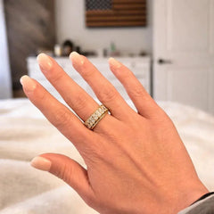 Vanilla Cream Square Nails - Press On Nails Nail Pop Studio