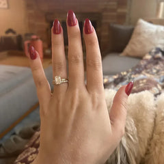 Grape Red Oval Nails - Press On Nails - Nail Pop Studio