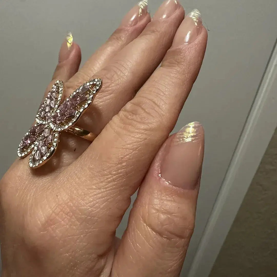 Athena Aurora Almond Nails - Press On Nails Nail Pop Studio