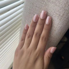 Pink Chrome Square Nails - Press on Nails Nail Pop Studio
