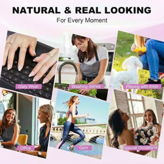 Electric Plum Square Nails - Press on Nails - Nail Pop Studio