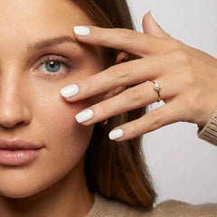 Pure White Oval Nails - Press On Nails Nail Pop Studio