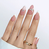 Diamond Bliss Almond Nails - Press On Nails | Long Lasting & Reusable Nail Pop Studio