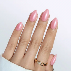 Lotus Almond Nails - Press on Nails | Long Lasting & Reusable Nail Pop Studio