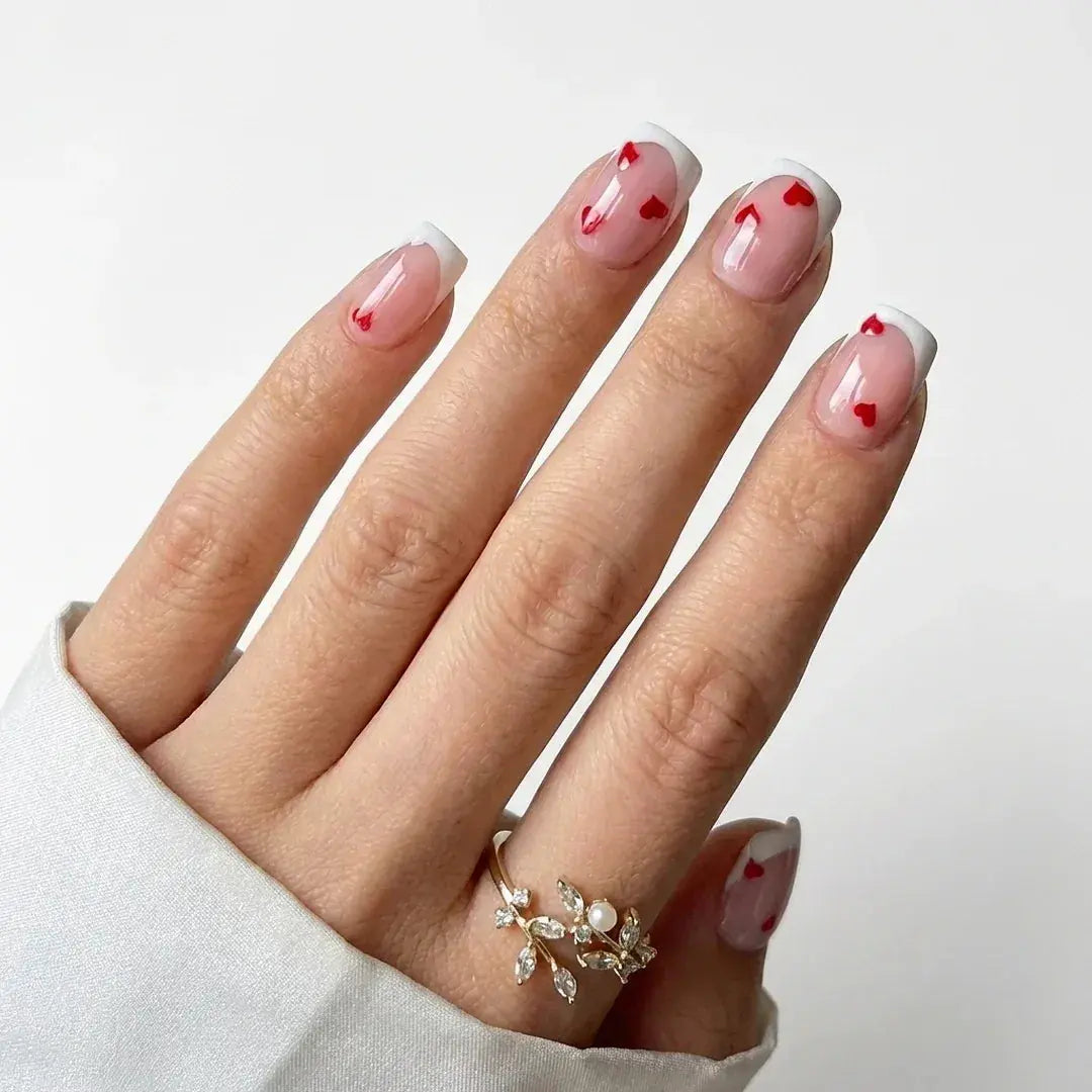 Endless Love Square Nails - Press On Nails Nail Pop Studio