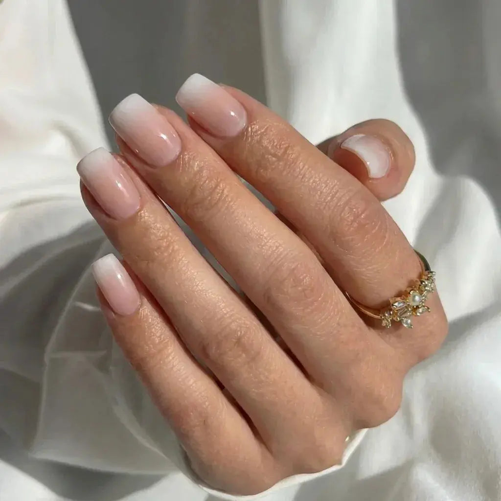 Vanilla Cream Square Nails - Press On Nails Nail Pop Studio