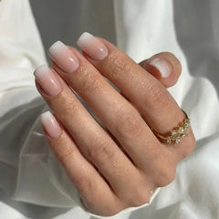 Vanilla Cream Square Nails - Press On Nails Nail Pop Studio