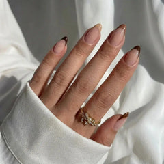 Mocha Muse Almond Nails - Press On Nails Nail Pop Studio