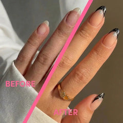 Midnight Spark Almond Nails - Press On Nails Nail Pop Studio