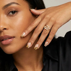 Golden Hour Square Nails - Press On Nails Nail Pop Studio