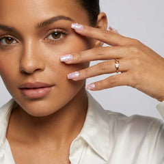Pearl Glaze Square Nails - Press On Nails Nail Pop Studio
