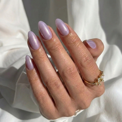 Purple Glaze Almond Nails - Press on Nails