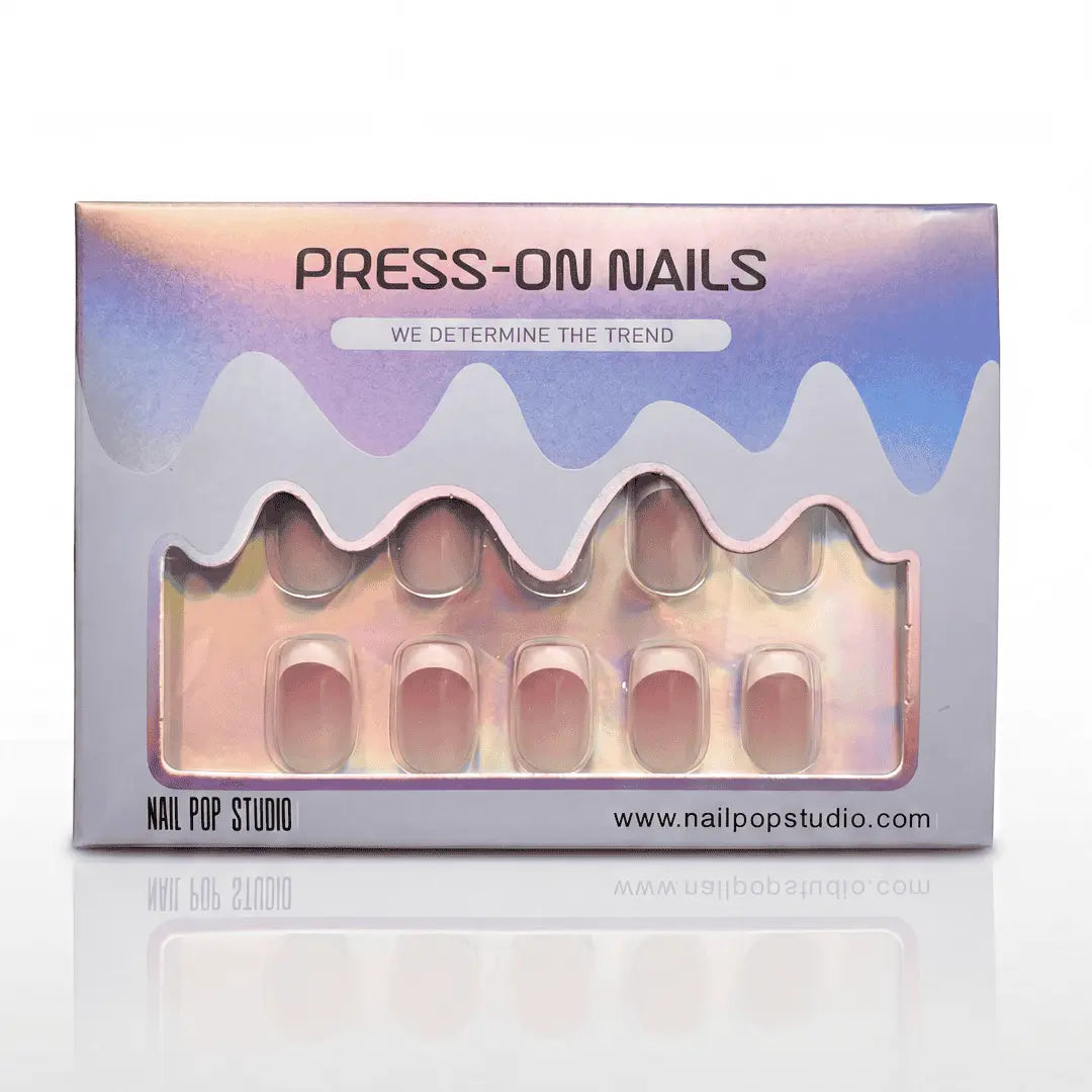 Classic French Square Nails - Press On Nails Nail Pop Studio