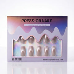 Starlight Shimmer Coffin Nails - Press on Nails Nail Pop Studio