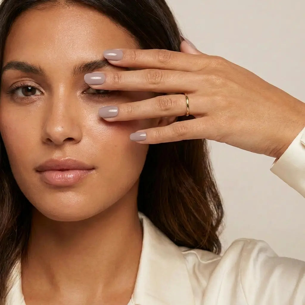 Bare Minimum Oval - Press On Nails Nail Pop Studio