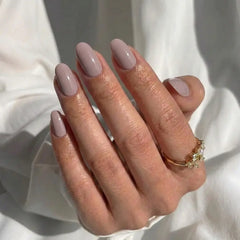 Bare Minimum Oval - Press On Nails Nail Pop Studio