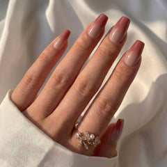 Classic Ombre Coffin - Press On Nails