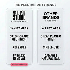 Endless Love Square Nails - Press On Nails Nail Pop Studio