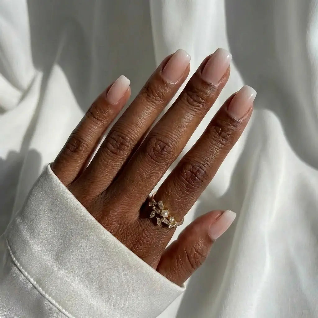 Vanilla Cream Square Nails - Press On Nails Nail Pop Studio
