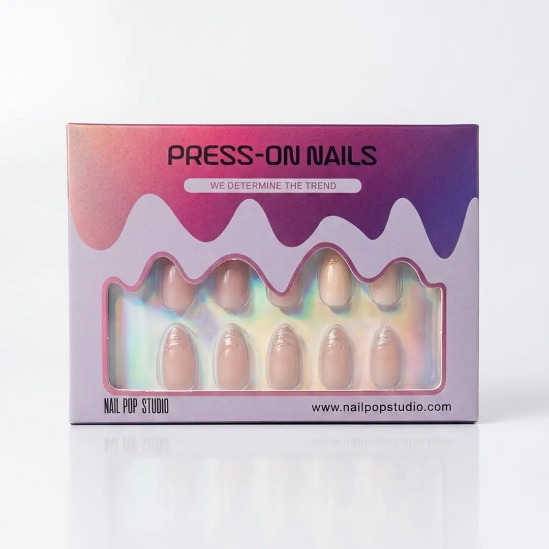 Athena Aurora Almond Nails - Press On Nails Nail Pop Studio