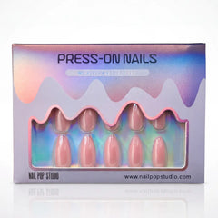 Lotus Almond Nails - Press on Nails Nail Pop Studio