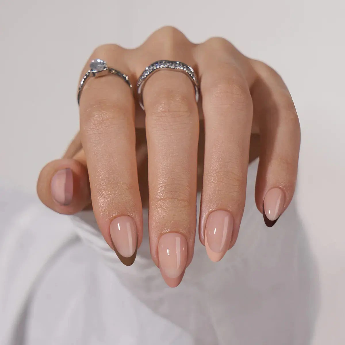 Morning Coffee Almond Nails - Press On Nails Nail Pop Studio