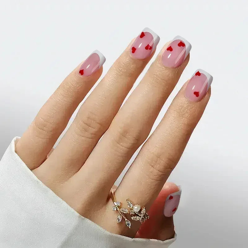 Endless Love Square Nails - Press On Nails - Nail Pop Studio