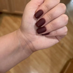 Plum Velvet Square Nails - Press On Nails - Nail Pop Studio