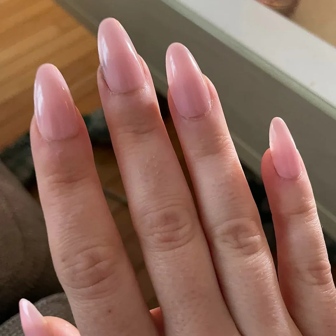 Lotus Almond Nails - Press on Nails - Nail Pop Studio