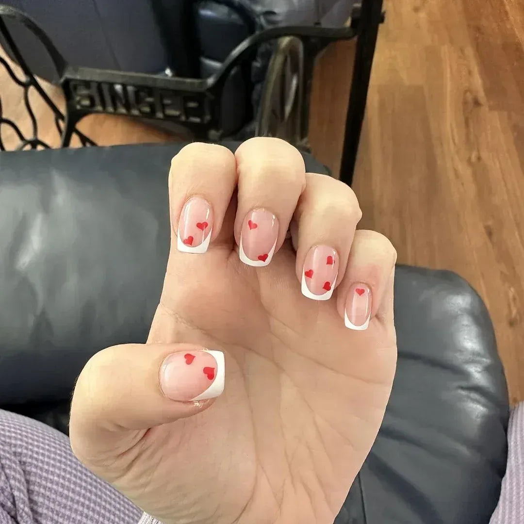Endless Love Square Nails - Press On Nails - Nail Pop Studio