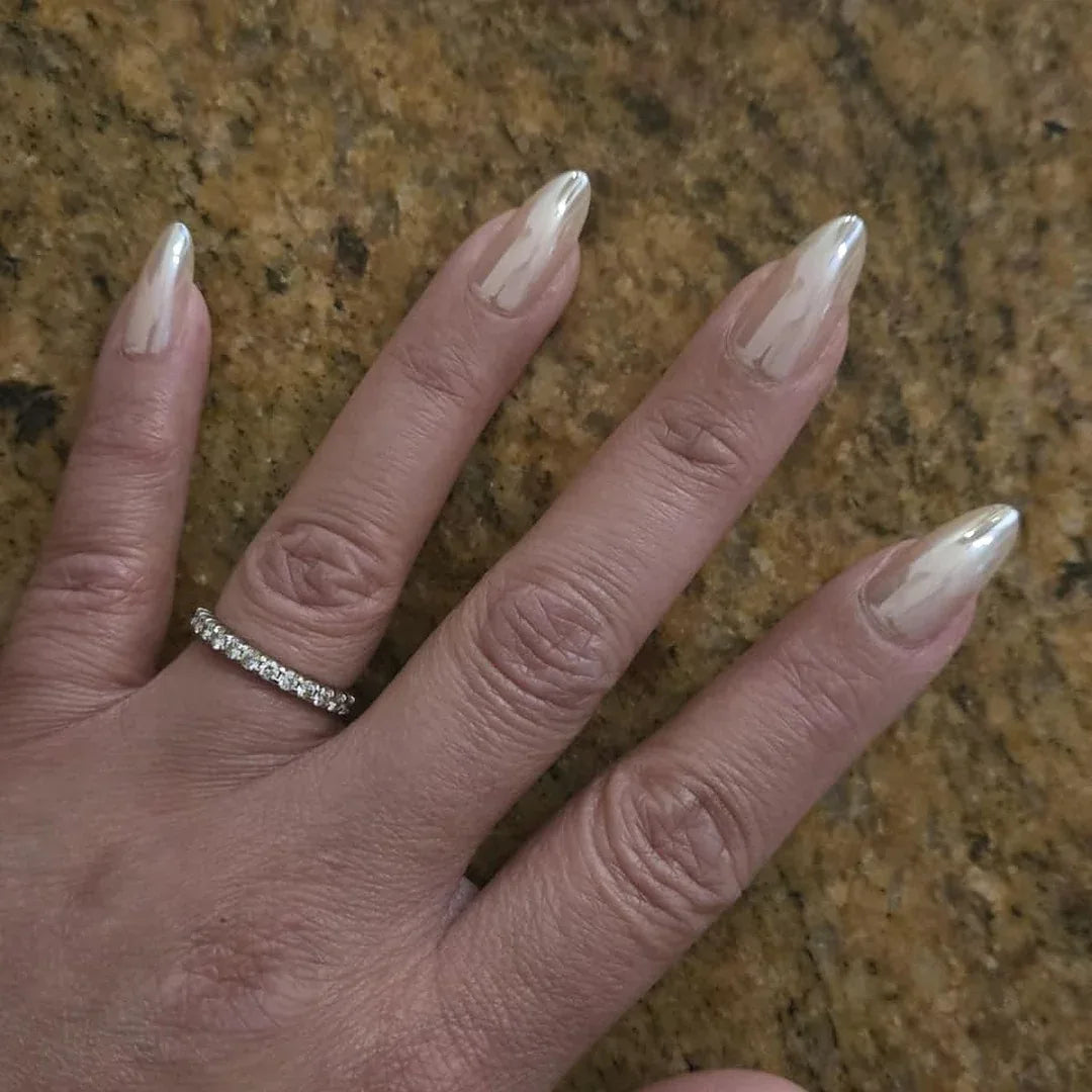 Mirror Glaze Almond Nails - Press On Nails - Nail Pop Studio