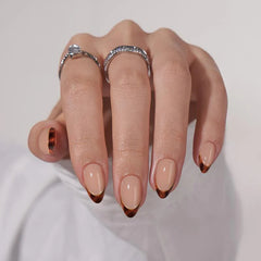 Tortoise Shell Almond Nails - Press On Nails | Long Lasting & Reusable Nail Pop Studio