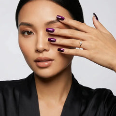Electric Plum Square Nails - Press on Nails Nail Pop Studio