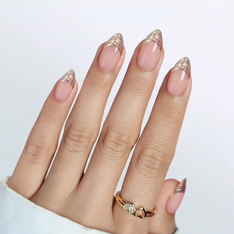 Athena Aurora Almond Nails - Press On Nails Nail Pop Studio