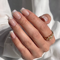 Pearl Prism Square Nails - Press On Nails